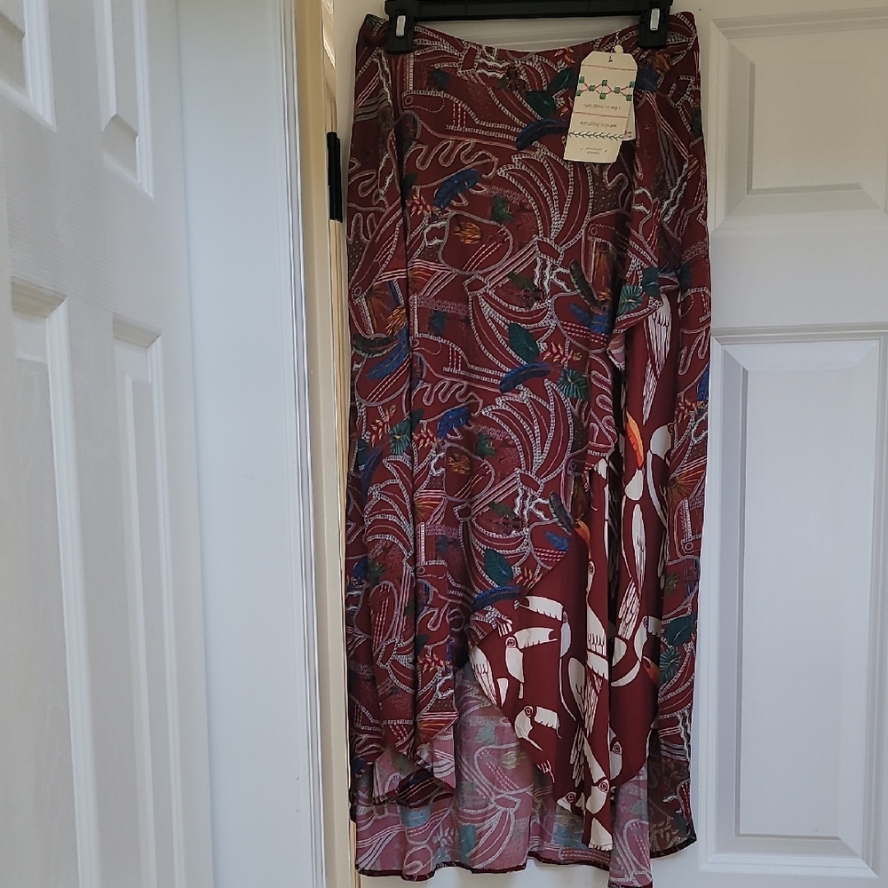 FARM Rio Culebra Mixed Print Midi Skirt - Picture 3 of 12